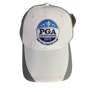 PGA Championship 2013 Oak Hill White Adjustable Golf Hat‎ NEW NWT
